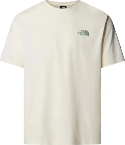 The North Face U NSE Slopes Tee - Grafik Weiß Dune XS - Outdoor & Funktionsshirts für Herren, lockerer Schnitt und exklusive Rückengrafik für einen modernen Look, ideal für Freizeit, Reisen und Aktivitäten im Freien.