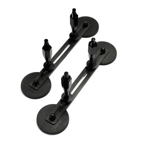 Campnetic Magnetische Auffahrkeile Halterung - Universelle Montage ohne Bohren - Sonstige - Starke magnetische Halterung für Auffahrkeile, einfach anzubringen und ideal für Camper, Wohnmobile und Offroad-Fahrzeuge.