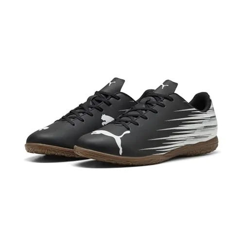 Puma Attacanto II Hallenschuhe Senior - Fußballschuhe für Hallenspiele, mit weichem Obermaterial für optimale Ballkontrolle und leichter Gummisohle für geschmeidige Bewegungen ohne Spuren.