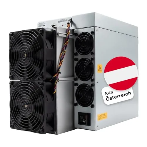 Bitmain Antminer S21+ Bitcoin Miner 3.877,5 W | 225 TH/s | Krypto/ASIC Miner | Bitmain OS mit Effizienz von16,5 J/TH | inkl. Netzteil & Stromkabel | neu | BTC Miner