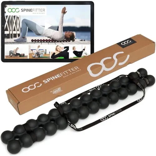 SPINEFITTER by SISSEL® Anthrazit | Effektives Massagegerät für Rücken & Balance - Utensilien für Rückenmassage: Innovatives Multitool zur Linderung von Verspannungen, ideal für Pilates und Yoga, fördert Rückengesundheit und Beweglichkeit.