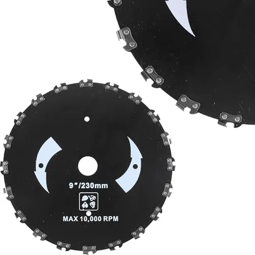 Kettenschneidblatt Ketten Kopf für Mortorsense Schneidkopf 23cm 25,4mm Mähkopf