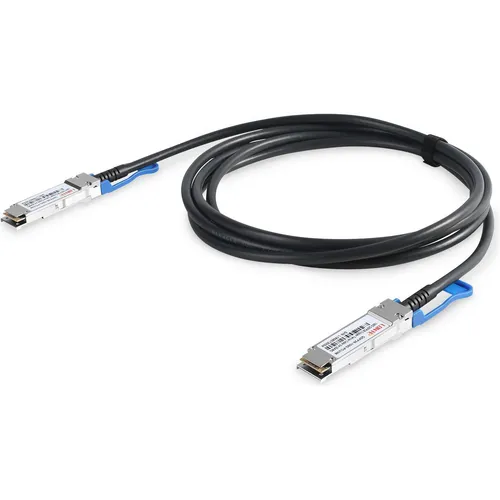 DIGITUS 100GBase-CR4 Kabel - 3m Twinaxial - Multimedia-Netzwerkkabel für hohe Datenübertragungsraten, ideal für Rechenzentren und professionelle Netzwerkinstallationen.