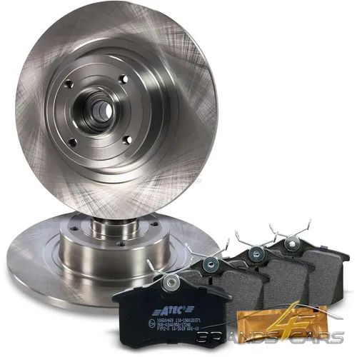 ATEC BREMSE BREMSEN SATZ SET KIT+RADLAGER HINTEN Ø270 FÜR RENAULT SCENIC 2 03-09