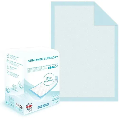 Inkontinenzunterlagen Superdry, Einweg, 60x90cm, Aufnahme ca. 850ml, wasserfest