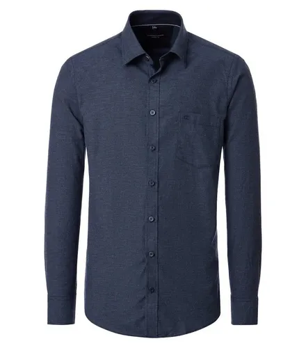 CASAMODA Flanellhemd Kent Casual Fit 100 BLAU - Modisches Flanellhemd im Casual Fit aus 100% Baumwolle. Der legere Schnitt und das klassische Design bieten vielseitige Kombinationsmöglichkeiten für jeden Anlass.