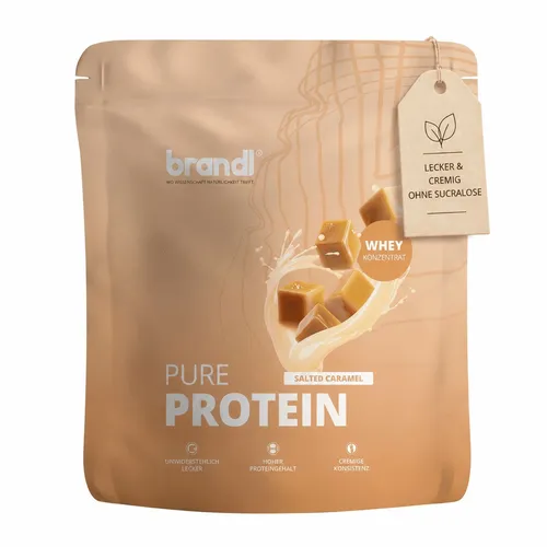 brandl® Pure Protein 2.0 Proteinpulver Whey | Eiweißpulver mit natürlichem Aroma - Über 70 g Eiweiß pro 100 g, ohne künstliche Aromen und Süßstoffe. Ideal für Shakes, Müsli und Backrezepte. Genieße natürlichen Geschmack mit Stevia-Süße – für bewusste Ernährung ohne Kompromisse.