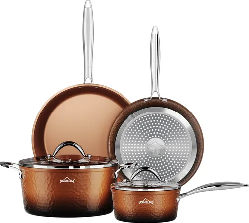 Topfset Induktion 6-teilig in kupfer von Homelux