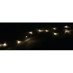 LED-Lichterkette 10-LED Dekolichter Leuchtkette Beleuchtung Weihnachtsdeko - Weiß