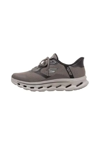 Skechers Herren Hands Free Slip-ins Go Walk Glide-Step 2.0-Zac Sneaker, Dunkel Taupe, 44 EU - Bequeme Slip-Ins für müheloses Anziehen. Mit reaktionsfreudiger Dämpfung und luftgekühlter Memory-Schaum-Einlegesohle für hohen Komfort. Ideal für den Alltag und Maschinenwaschbar.