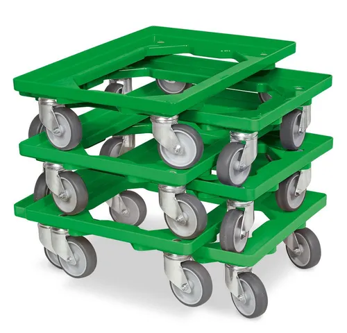 BRB-Lagertechnik Transportroller Set in grün von BRB Lagertechnik