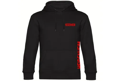 Multifanshop Kapuzensweatshirt Heidenheim – Hoodie mit Kängurutasche - Hochwertiges Kapuzensweatshirt für echte Heidenheim-Fans. Kuschelige Oberfläche und langlebiger Druck sorgen für besten Tragekomfort. Ideal als Geschenk oder für den eigenen Fanartikel-Kollektion.