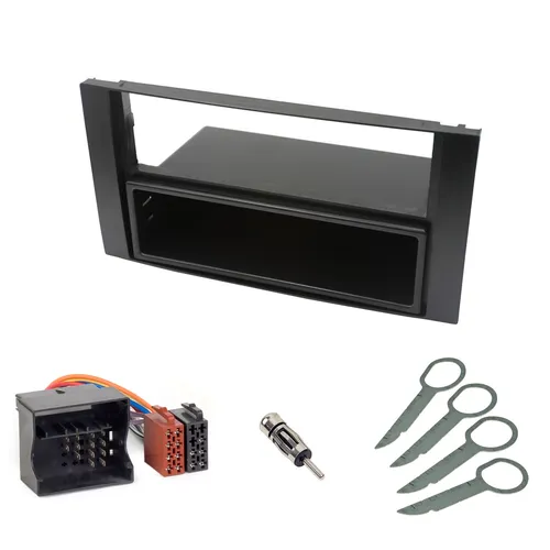 Auto Radio Blende SET 1DIN für FORD Fiesta Focus C S Max Galaxy Antennen Adapter
