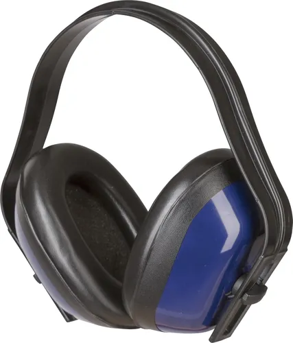 Kerbl 34491 Kapselgehörschutz Basic - Dunkelblau, stufenlos verstellbare Bügel und SNR 25 dB für optimalen Lärmschutz