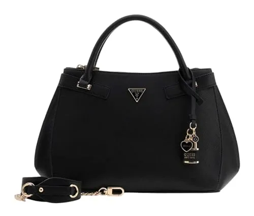 GUESS Handtasche Umhängetasche Serenova Girlfriend Satchel Black schwarz