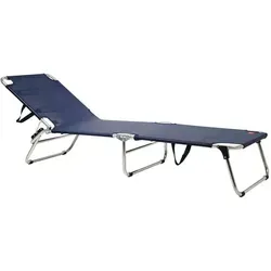 Dreibeinliege Amigo aus Aluminium, Dunkelblau - Gartenliege für entspannte Stunden im Freien, komfortabel und langlebig, ideal für Garten, Terrasse oder Pool.