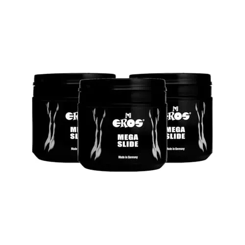 Megasol Gleitgel EROS MEGASLIDE 3 x 500 ml - Hochwertige Gleitcreme für ein angenehmes Erlebnis, mit geprüfter Qualität und praktischer 3er-Packung für den täglichen Einsatz.