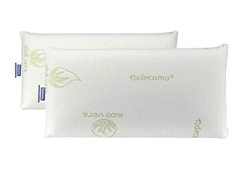 Todocama Viskoelastisches Kissen mit Aloe Vera Bezug in grün von Todocama