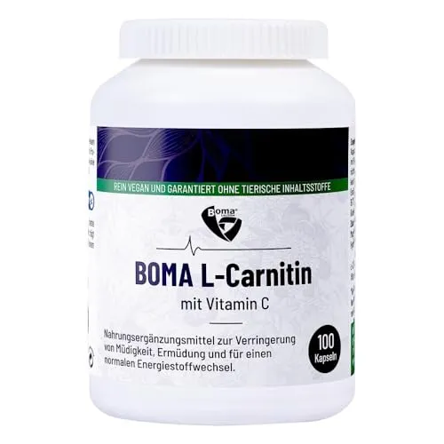 L-Carnitin 500 mg - 100 Kapseln - Sportnahrung mit 500 mg reinem Carnipure L-Carnitin pro Kapsel, unterstützt die Fettverbrennung und steigert die Leistungsfähigkeit beim Sport.