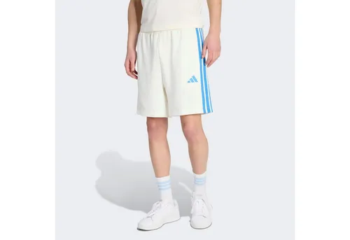 adidas Essentials Three Stripes French Terry Shorts in weiß von adidas
