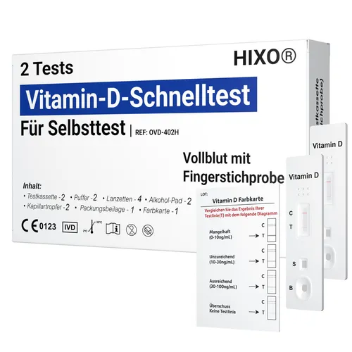 Produktbild HIXO Vitamin D Selbsttest – Zuverlässiger Schnelltest