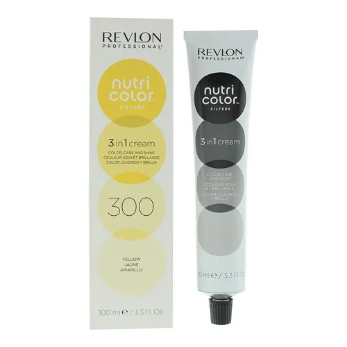 Revlon Nutri Color Filters 300 Yellow 3 In 1 Hair Colour 100ml For Women