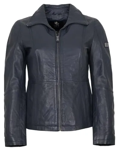 Otto Kern - Damen Echtleder Lederjacke Lammnappa Navy Größe 50