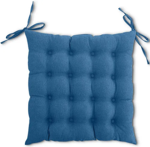 wometo Stuhlkissen Prime 40x40, OEKO-TEX®, Sitzkissen mit Steppung & Bändern