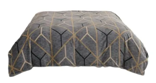 Kuscheldecke Geometrisches Muster 160x200 cm Winterdecke flauschig warme Tagesdecke Wohnzimmer Deko Sofadecke Bettdecke