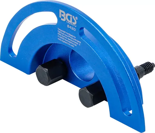BGS 8420 Wasserpumpenrad-Haltewerkzeug für Opel Ecotec-Motoren - Kühl- & Wasserpumpenwerkzeuge, speziell für Opel Motoren 2,2 L 16V, erleichtert den Zugang zur Verschraubung und verhindert Motorschäden, spart Zeit und Aufwand.