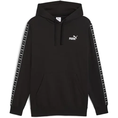 PUMA Herren ESS Tape Hoodie FL Hoodies, PUMA Black,
