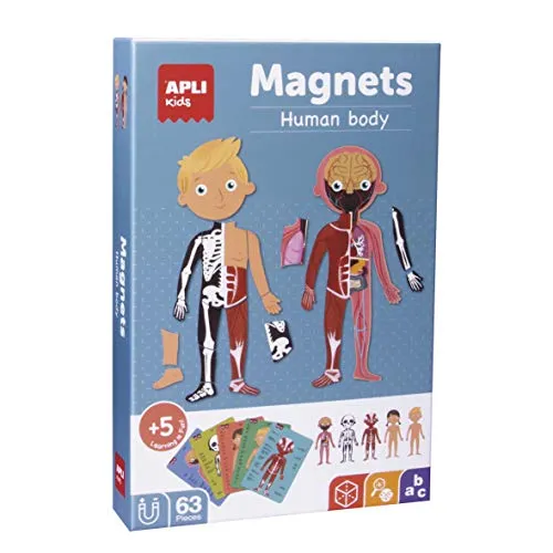 APLI Kids 18531 - Magnetisches Lernspiel über den menschlichen Körper für Kinder ab 5 Jahren