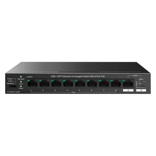 Tenda TEG1110PF-8-120W Unmanaged Gigabit Switch mit PoE