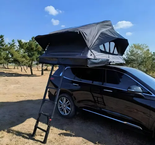 Autodachzelt Grau/Schwarz Softcase 190x210x110cm von TZI Power