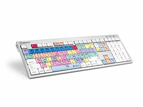 LogicKeyboard Adobe Premiere Pro CC ALBA DE (Mac) - USB Tastatur - Tastatur mit scissor switches für präzise Eingaben, ideal für kreative Profis in der Videobearbeitung. Deutsch QWERTZ Layout, perfekt für Adobe Premiere Pro.