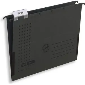 ELBA Hängetaschen chic ULTIMATE anthrazit 5 - 5 stabile Hängemappen für DIN A4, umweltfreundlich mit Blauer Engel und ideal für Ordnung im Büro