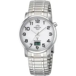 MASTER TIME Quarzuhr Herrenuhr Basic MTGA-10306-12M - Edelstahl-Armbanduhr mit analoger Anzeige, wasserdicht bis 3 Bar, leuchtenden Zeigern und automatischer Zeitumstellung. Ideal für präzise Zeitmessung im Alltag.