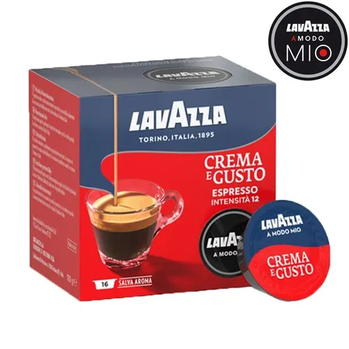 A Modo Mio Espresso Crema E Gusto 16 Kapseln - Lavazza