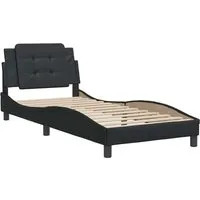 vidaXL Bettgestell Ohne Matratze Schwarz 100x203 cm Kunstleder 3208215