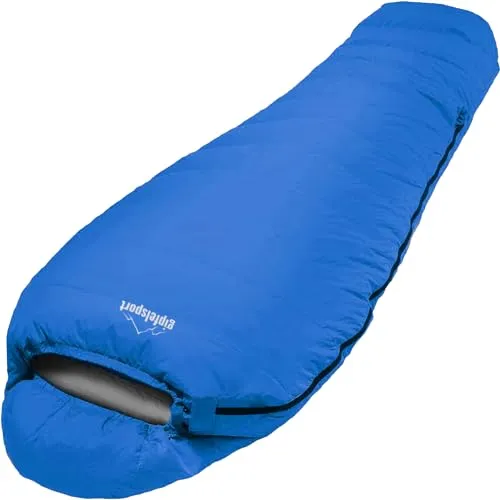 Gipfelsport Ultraleicht Schlafsack 3 Jahreszeiten [0°C, 10°C] Ultralight Sleeping Bag [950g] Ultraleichter Mumienschlafsack für den Sommer [100GSM] Trekking Sommerschlafsack für Camping