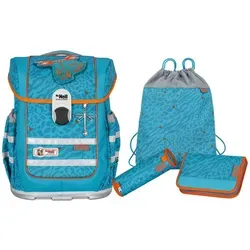 McNeill Ergo Complete Set 4tlg. ORANGE - Schulranzen-Set mit ergonomischem Design, höhenverstellbarem Tragesystem und reflektierenden Elementen für optimale Sicherheit im Straßenverkehr.