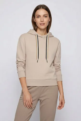 BOSS CP Stripe Hoodie mit kontrastfarbener Kordel in Beige (L) - Stylischer BOSS Hoodie aus pflegeleichter Sweatware, ideal für den lässigen Look. Mit Kapuze und Kordelzug für perfekten Sitz und Komfort.