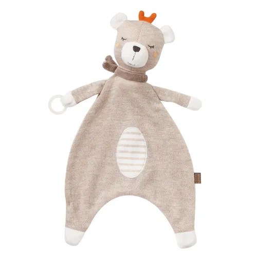 Schmusetuch TEDDY B 34 cm braun