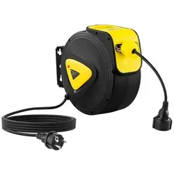 MSW Kabelaufroller 20 + 3m Kabeltrommel in silber von MSW