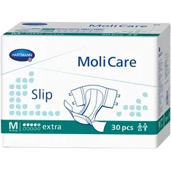 MoliCare Slip Extra 5 Tropfen M - Sparpaket (3 x 30 Stück) - Arzneimittel für mittlere Inkontinenz, atmungsaktiv mit hohem Auslaufschutz und Nässeindikator für einfaches Wechseln.