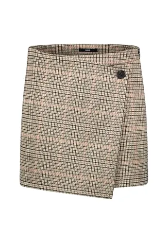 zero Damen Hosenrock mit Wickeloptik 38, BeigeBlack