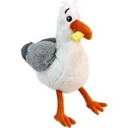 Möwe mit Pommes im Schnabel Kuscheltier