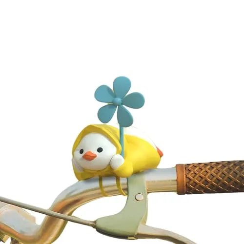 Winkee - Fahrrad-Ente mit Windrad I Süße Fahrrad-Deko I Fahrrad-Entchen I Cute Bike-Duck