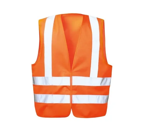 WicaTex KARL Polyester-Warnweste mit Schulterreflex, EN 471/2, Orange - Größe L