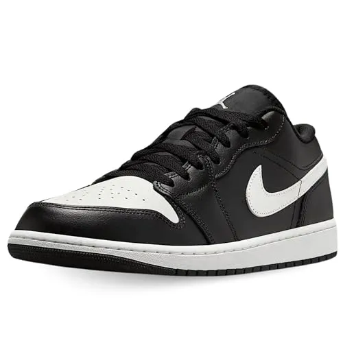 Nike Herren Air Jordan 1 Low Sneaker, Schwarz, 44 EU